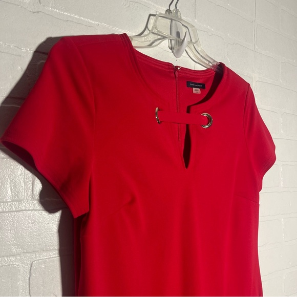 Womens Tommy Hilfiger Scuba Crepe Grommet Top Pocket Dress Mini Dress Size 10 - Picture 3 of 6